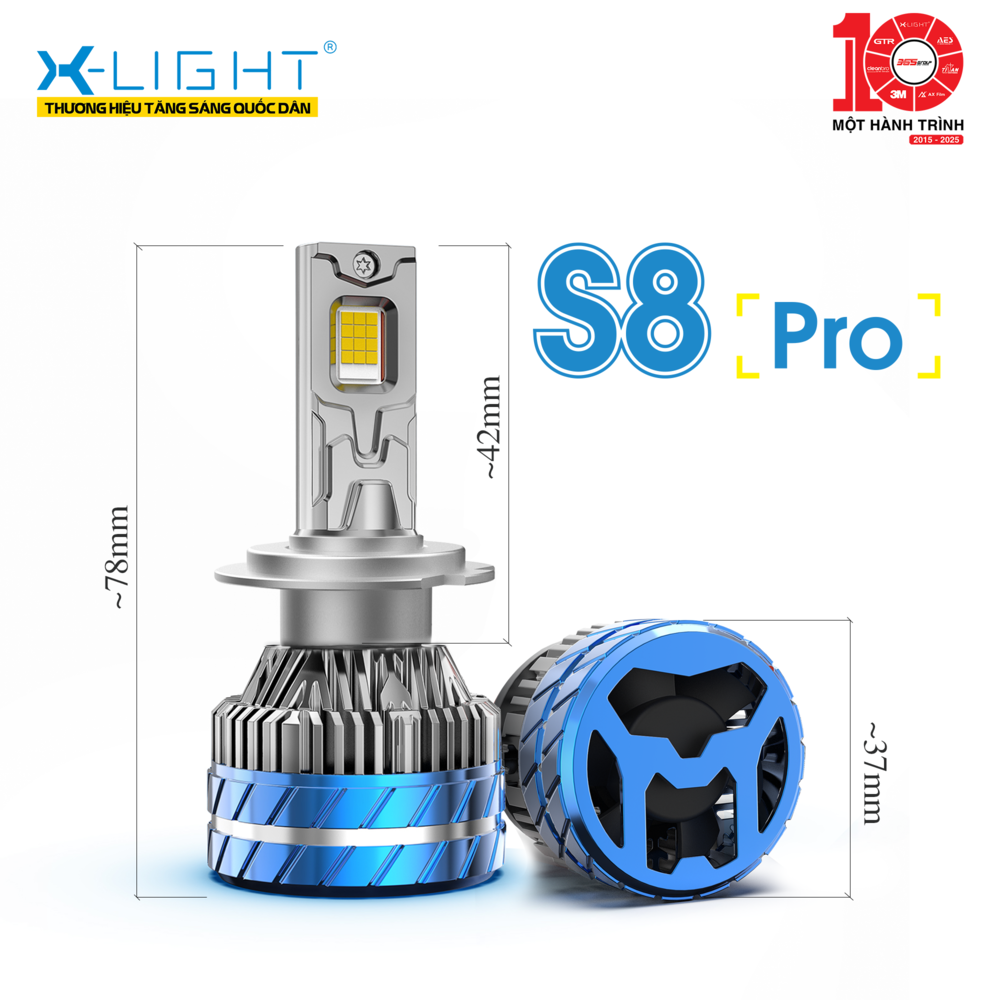 BÓNG LED NAOEVO S8 PRO - NHIỆT MÀU 4300K